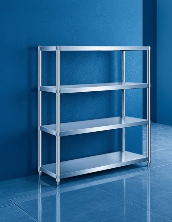 Four-tier shelving unit
